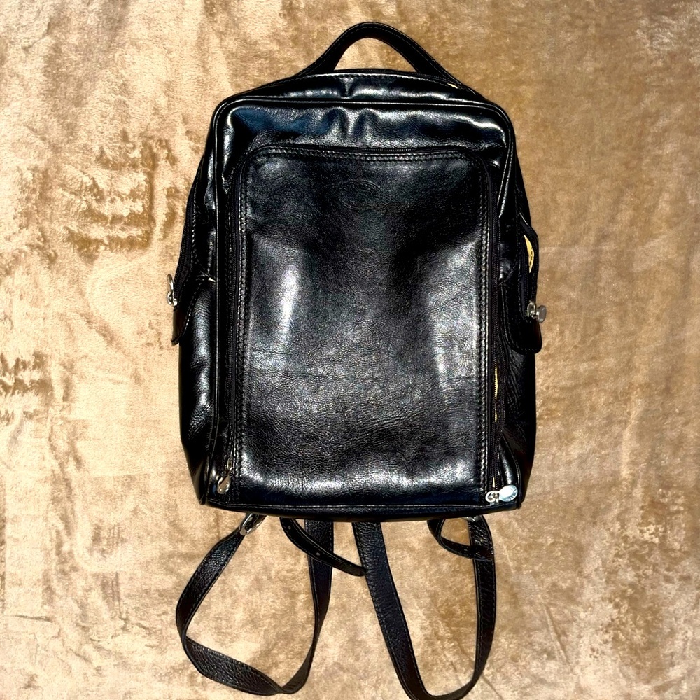 Prime Italian Leather Backpack Bag by “Italia In Progress” Handmade